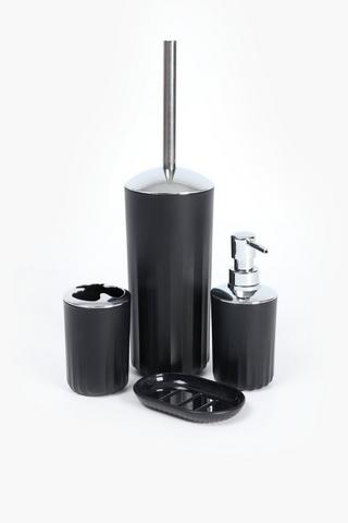 Polypropylene Fluted Toilet Brush Set