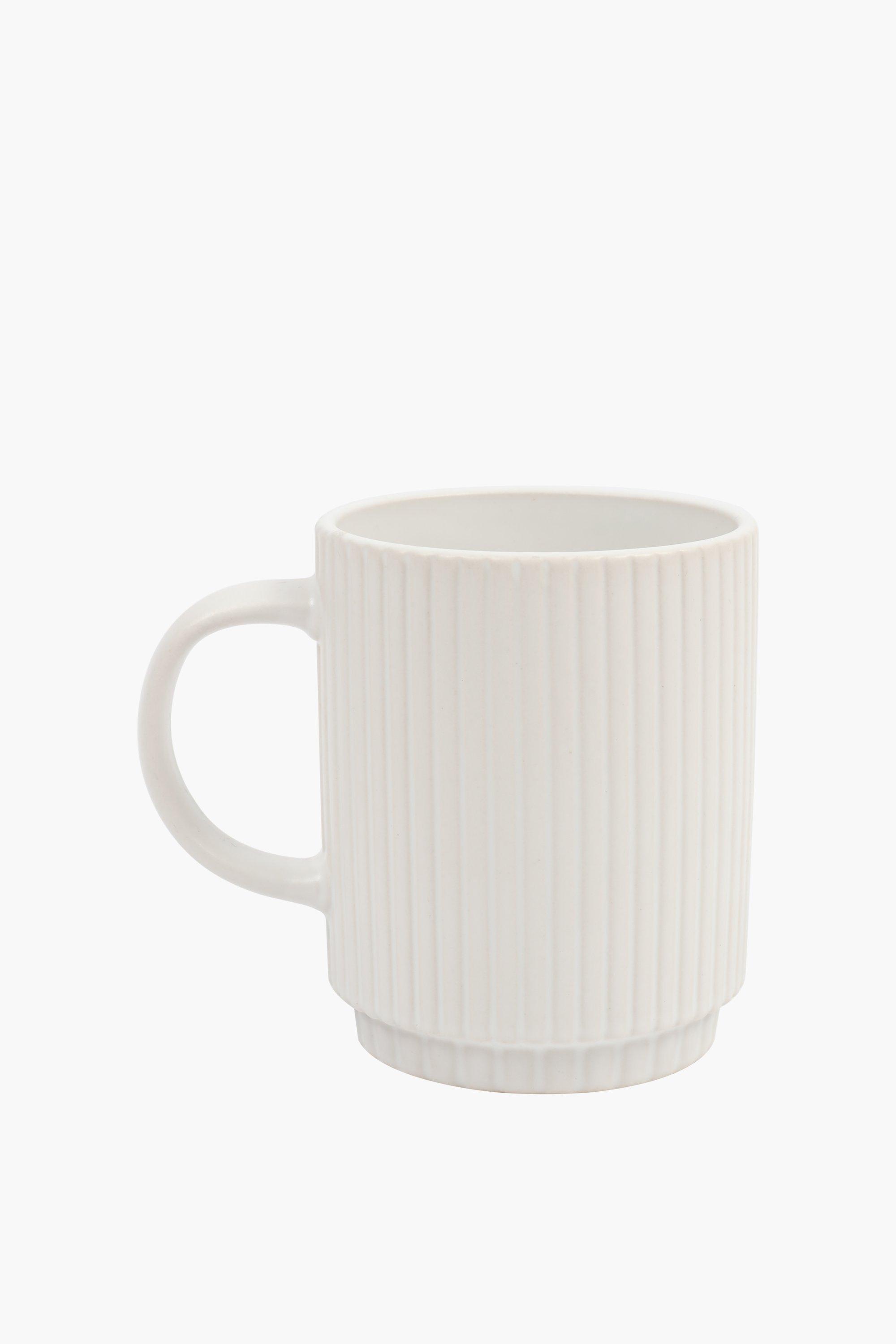 Ribbed Stoneware Mug