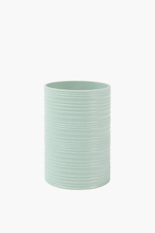 Plastic Ribbed Bamboo Bath Tumbler
