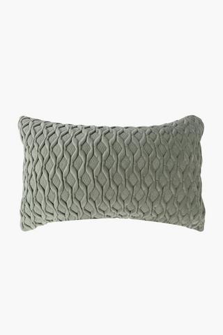 Velvet Trellis Embroidered Scatter Cushion, 60x60cm