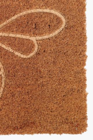 Coir Embossed Honey Bee Door Mat Small, 40x60cm