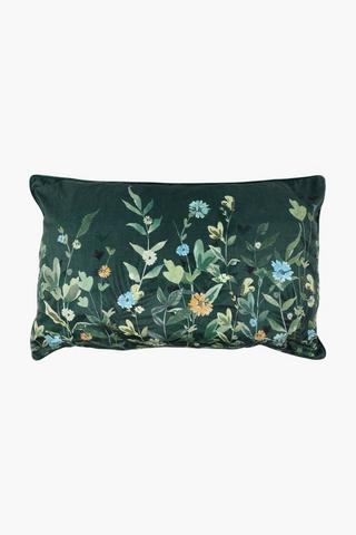 Velvet Printed Scatter Cushion, 60x90cm