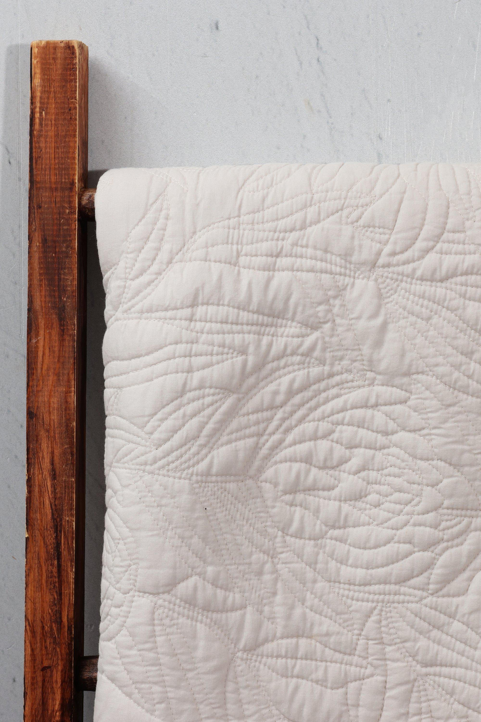 Premium Cotton Protea Embroidered Quilt