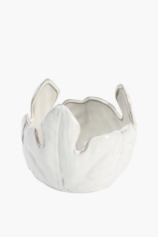 Ceramic Petal Planter, 16cm