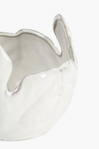 Ceramic Petal Planter, 16cm