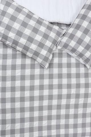 Soft Touch Seersucker Checkered Comforter Set