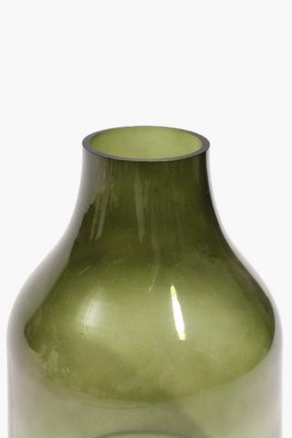 Ombre Glass Bottle Vase, 17x27cm