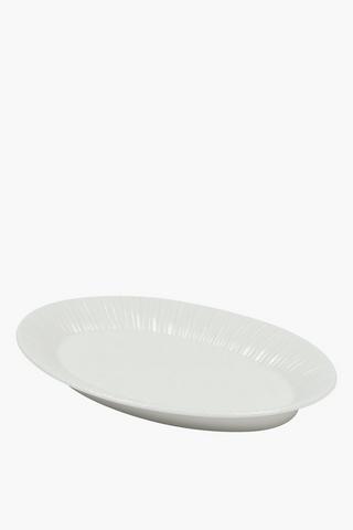 Tillia Ceramic Ribbed Platter