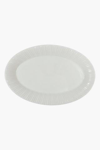 Tillia Ceramic Ribbed Platter