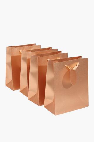 4 Pack Glitter Gift Bags Medium