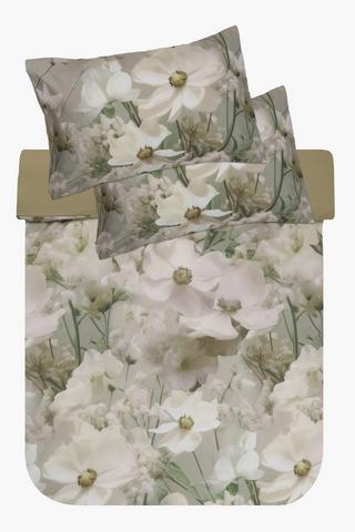 Soft Touch Jeju Floral Reversible Duvet Cover Set