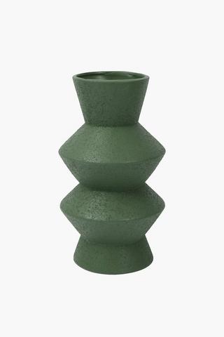 Stacked Textured Vase, 18x32cm