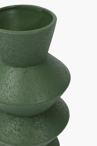 Stacked Textured Vase, 18x32cm