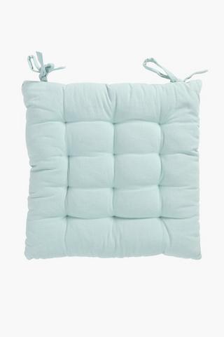 Plain Cotton Chair Pad, 40x40cm