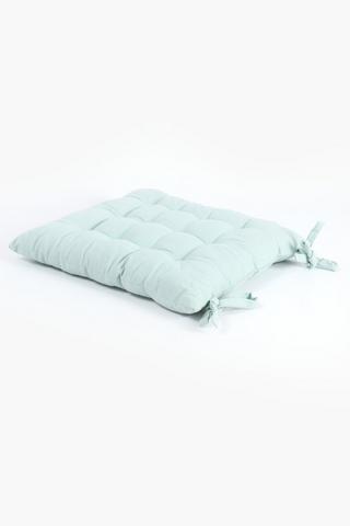 Plain Cotton Chair Pad, 40x40cm