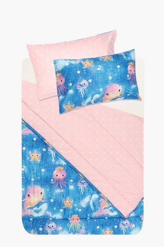 Soft Touch Glow In The Dark Angelica Ocean Comforter Set