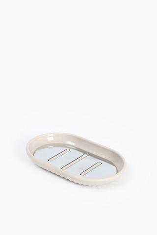 Polypropylene Fluted Soap Dish