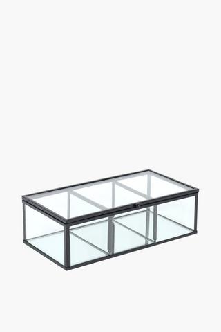 Glass Jewellery Box, 21x6cm