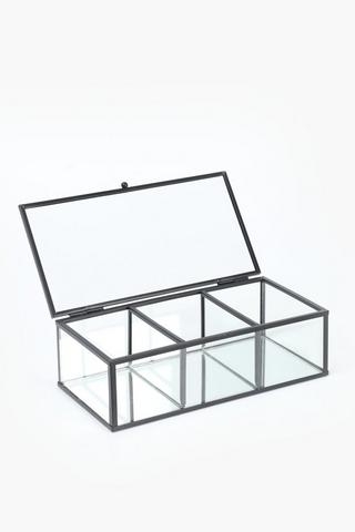 Glass Jewellery Box, 21x6cm