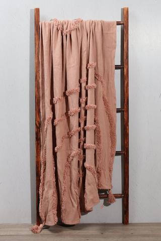 Tufted Cotton Throw, 180x200cm