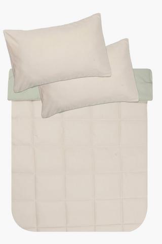 Soft Touch Plain Reversible Comforter Set