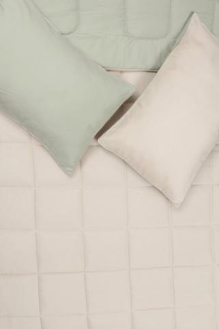 Soft Touch Plain Reversible Comforter Set