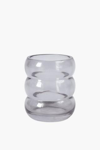 Ribbed Glass Bath Tumbler