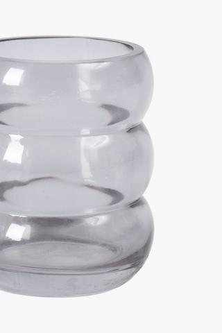 Ribbed Glass Bath Tumbler