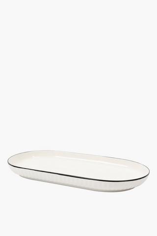 Cedar Rim Ceramic Platter, Medim