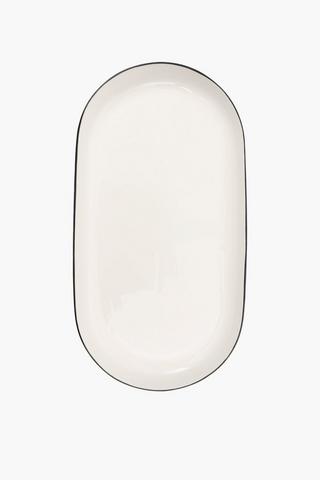 Cedar Rim Ceramic Platter, Medim