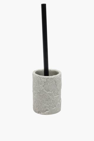 Polyresin Abstract Toilet Brush Set