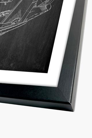Framed Vintage Aircraft, 40x60cm