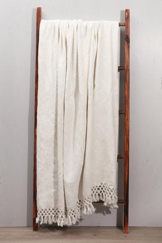 Macrame Cotton Tassel Throw, 140x180cm