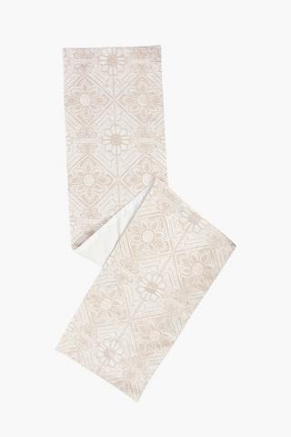 Mornington Foil Chenille Table Runner