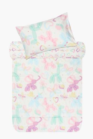 Soft Touch Balloon Shapes Reversible Comforter Set