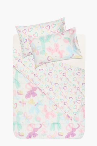 Soft Touch Balloon Shapes Reversible Comforter Set