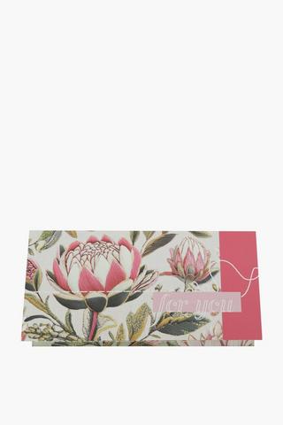 Shannon A5 Floral Voucher Card