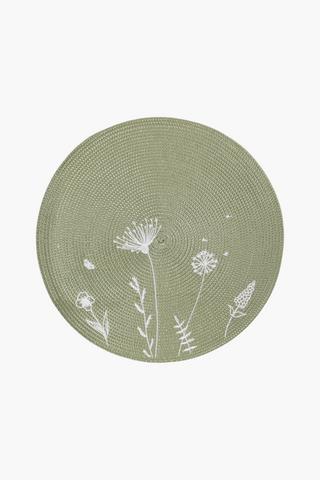 Round Embellished Placemat