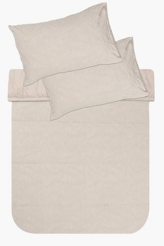 Soft Touch Jacquard Embossed Floral Comforter Set