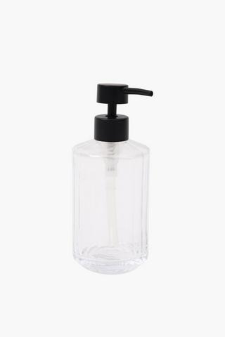 Glass Tinted Ribbed Soap Dispenser