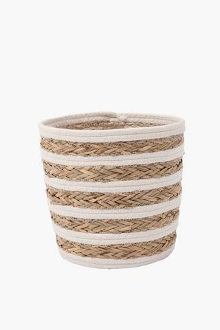 Pleated Rope Planter, 24cm