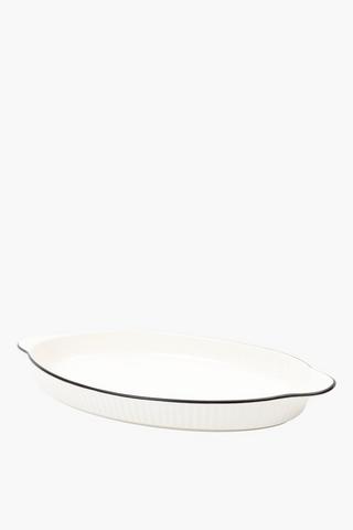 Cedar Rim Ceramic Platter, Large