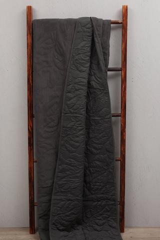 Velvet Embroidered Leaf Quilt