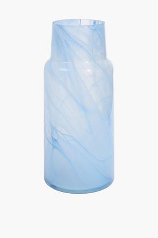 Swirl Glass Vase, 15x34cm