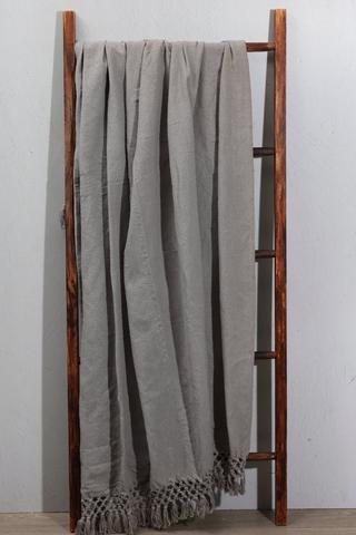 Macrame Cotton Tassel Throw, 140x180cm