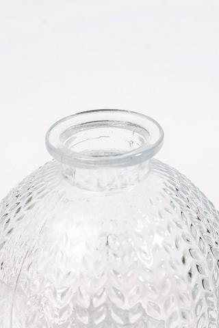 Ribbed Bud Vase, 9x9cm