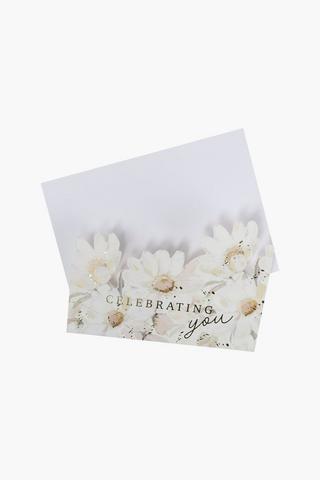 Saint Lawrence Floral Foil Mini Card