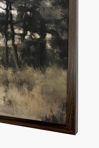 Framed Dam Landscape Canvas, 60x90cm