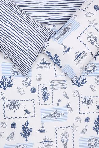 Polycotton Coastal Icon Reversible Duvet Cover Set