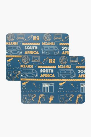 Colab Ayanda Khanyile 2 Pack Cork Placemats